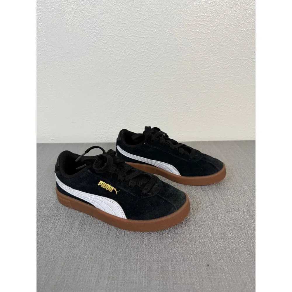 Puma Club Classic Black White Gum 13 Children Sneakers Retro Shoes